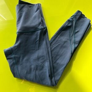 Lululemon Align Leggings with Sheer Calf Panels – Size 2 – Teal Green